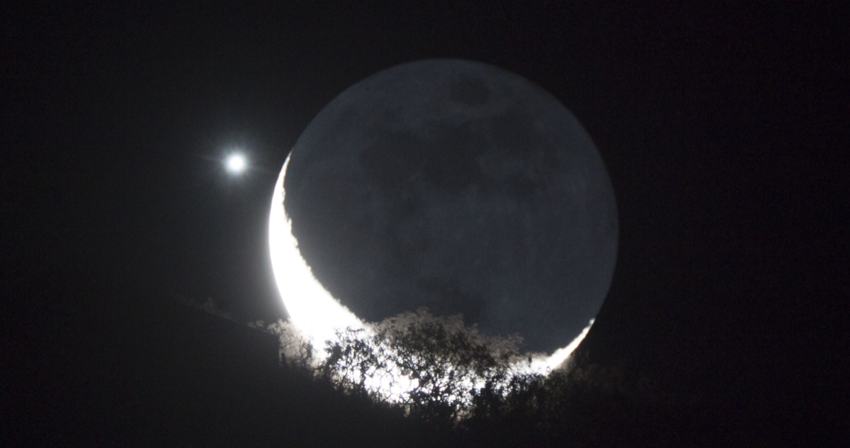 Conjunción de la Luna y Venus