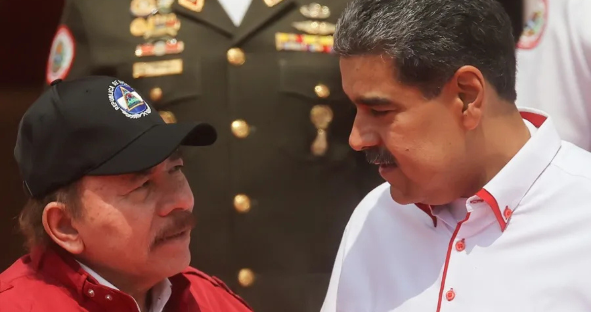 Imagen de archivo de Daniel Ortega y Nicolás Maduro