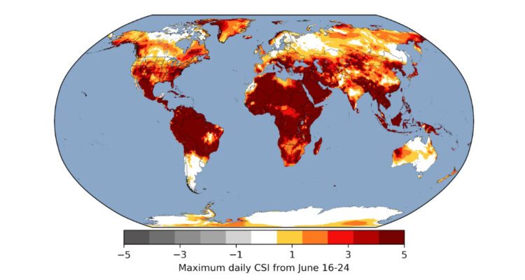 Mapa de calor global