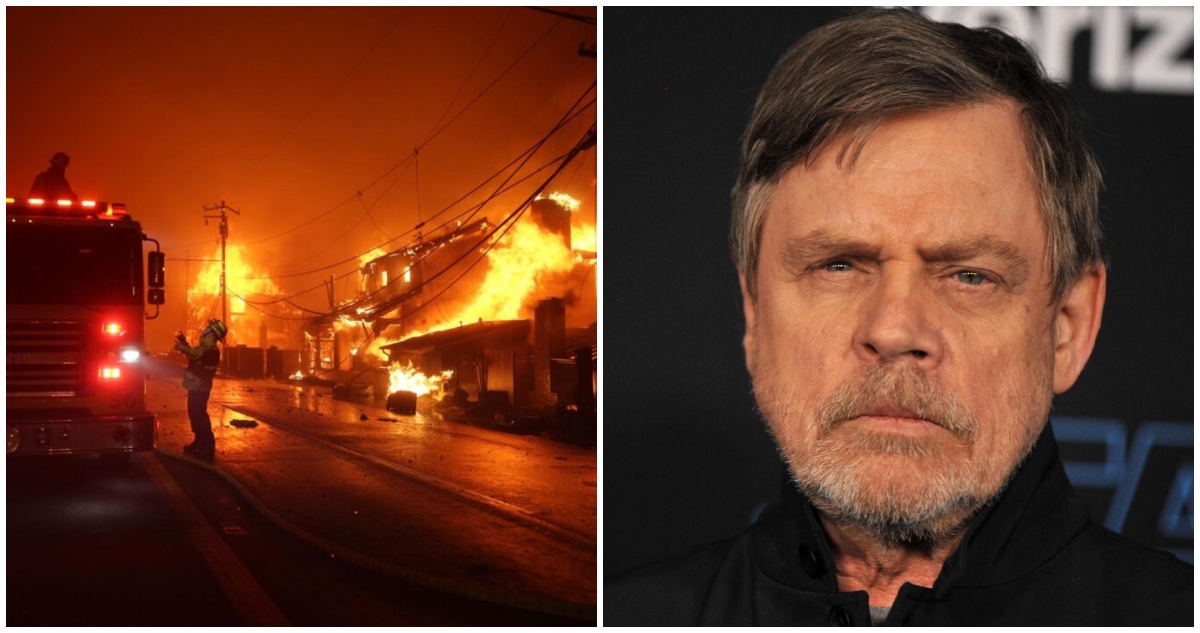 Mark Hamill evacuado por incendios fuera de control en L.A. (California): “Lo más horrible desde 1993”