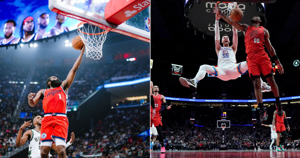 Oklahoma extendió su poderío ante Blazers y Clippers dominó a los Bucks en la NBA.