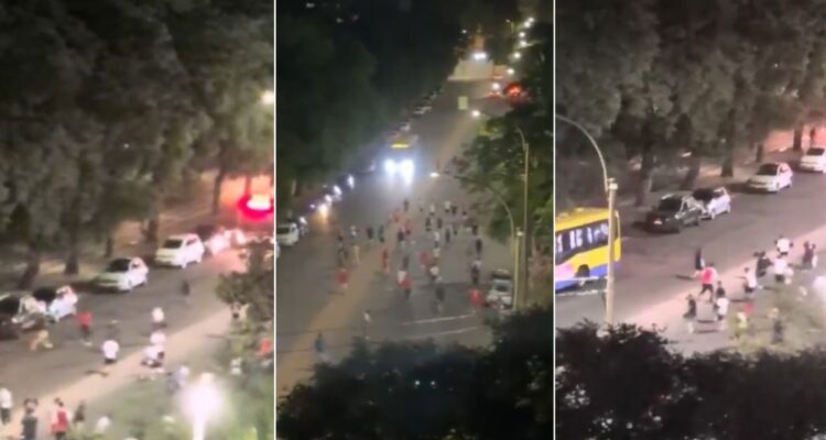 Barristas de Colo Colo y Huracán se pelearon en Uruguay