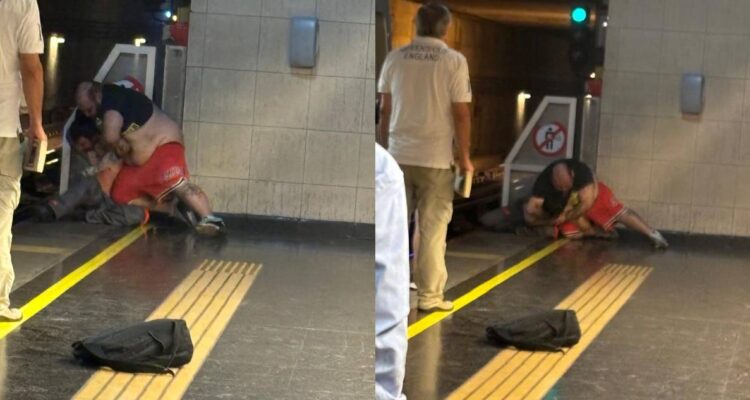Pelea “cuerpo a cuerpo” obligó detención de la Línea 4 en Metro de Santiago