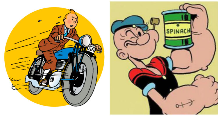 Tintín y Popeye