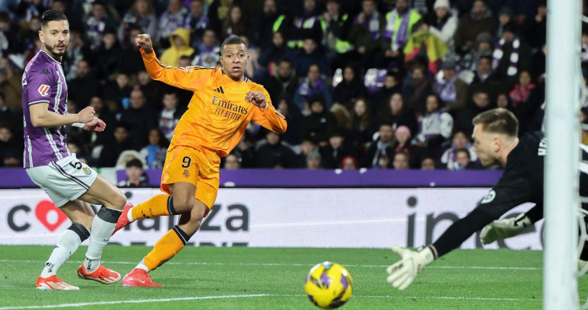 Real Madrid superó al Valladolid con un Mbappé tremendo: triplete del francés