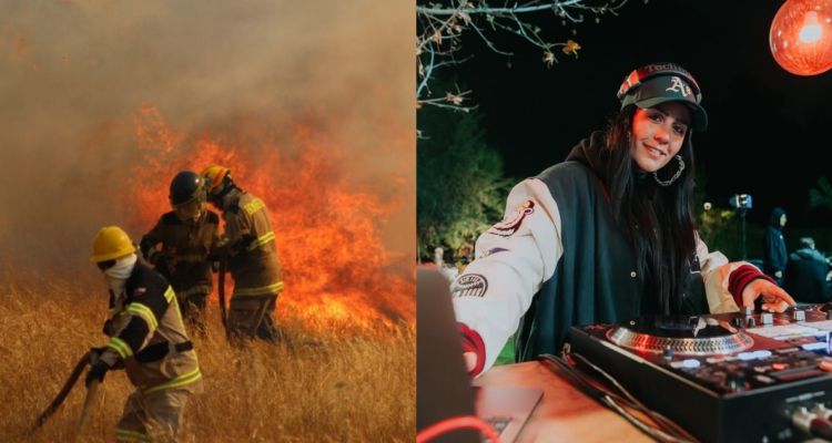 Masivo rescate en helicóptero durante incendio forestal en la RM: entre los evacuados estuvo DJ Atenea