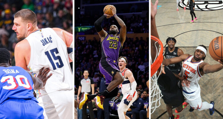 Nuggets, Lakers y Knicks celebraron en noche de NBA.