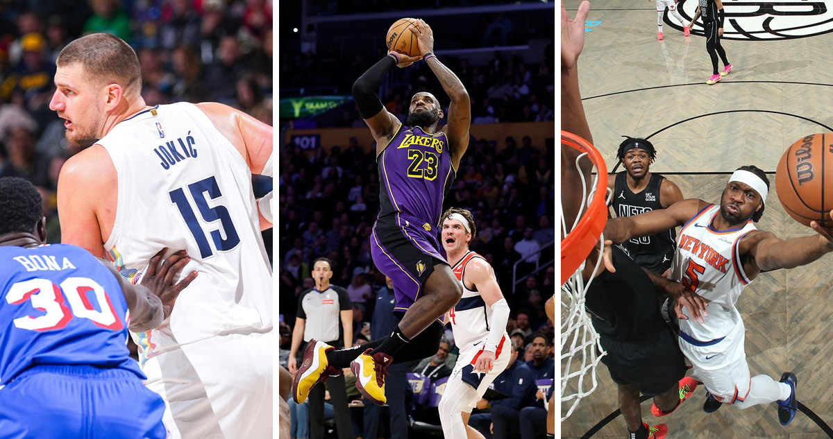 Nuggets, Lakers y Knicks celebraron en noche de NBA.
