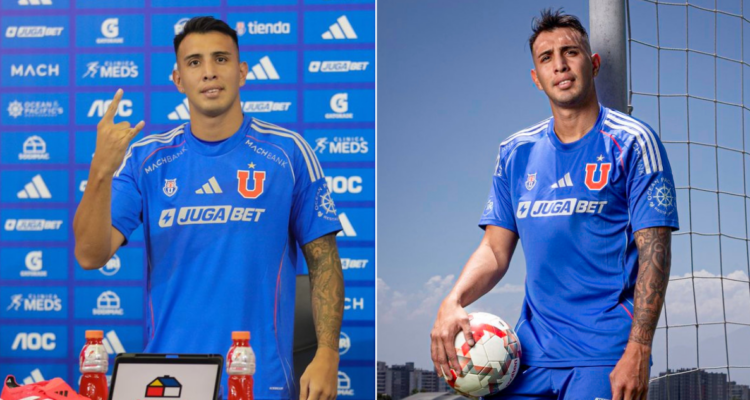 Rodrigo Contreras le confiesa su amor a La U en su presentación.