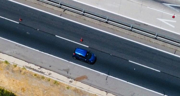 Imagen de carretera por rutas entre Corral y La Unión