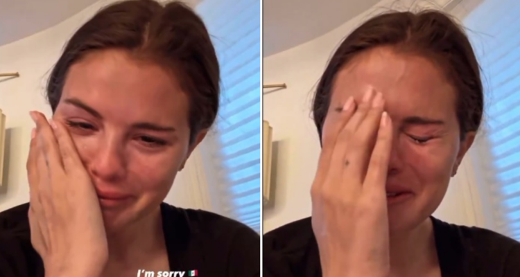 Selena Gomez llorando