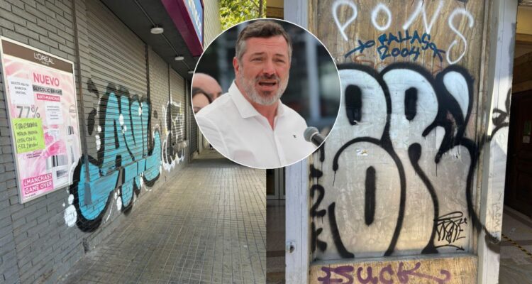 Sichel llama a empresas a limpiar grafitis en Ñuñoa: 