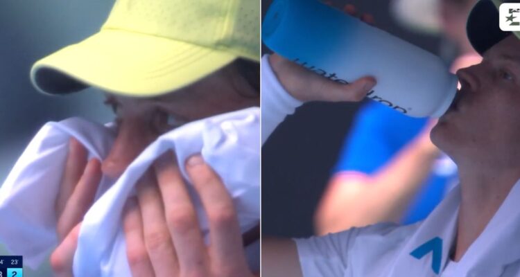 Jannick Sinner y sus preocupantes tiritones en pleno duelo contra Rune en Australia