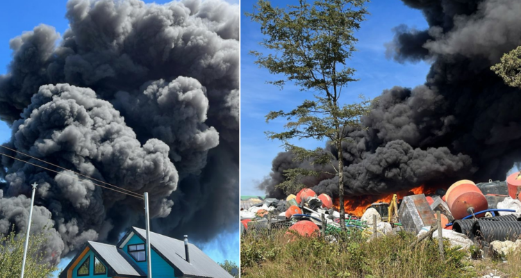Incendio en bodega e Puerto Montt