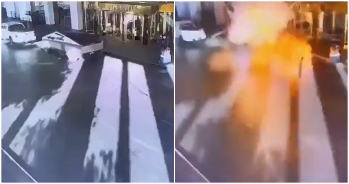 explosión de tesla cybertruck