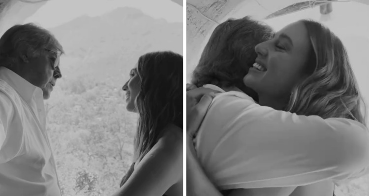 Capturas de video compartido por Tita Ureta junto a su padre, Emeterio Ureta