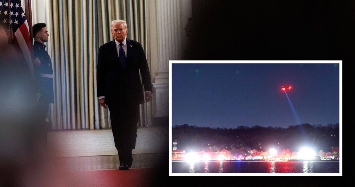Trump critica a la torre de control por accidente aéreo en Washington