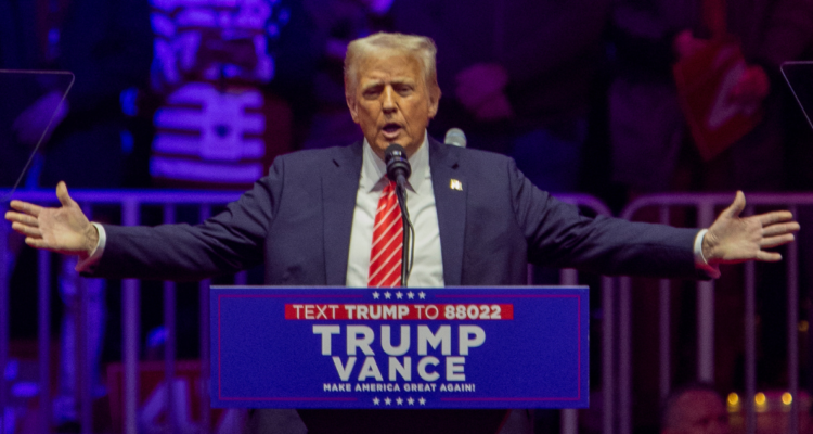 Donald Trump en mitin previo a su investidura como 47º presidente de EEUU