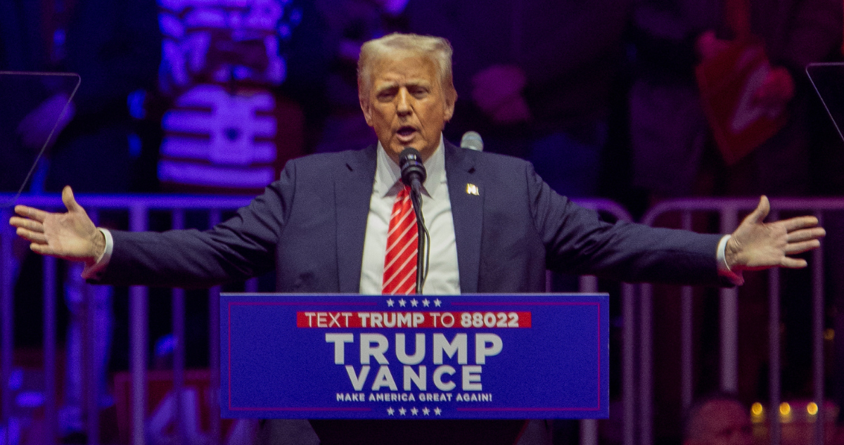 Donald Trump en mitin previo a su investidura como 47º presidente de EEUU