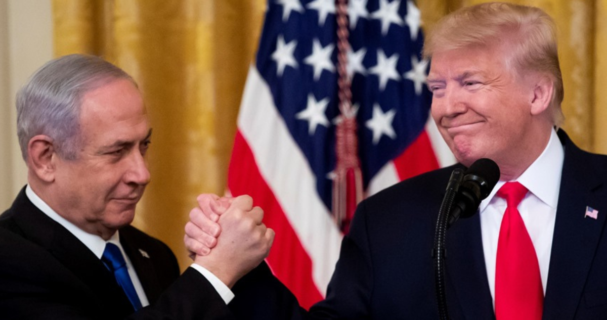 Imagen de archivo de Benjamin Netanyahu y Donald Trump