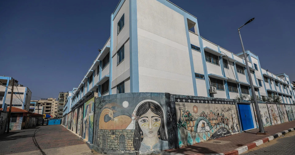 Vista de las oficinas de la agencia de la ONU para los refugiados palestinos (UNRWA), en una imagen de archivo.
