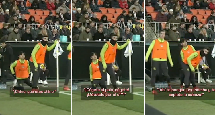 Hinchas de Valencia atacan con cánticos racistas a jugadores de la Real Sociedad.