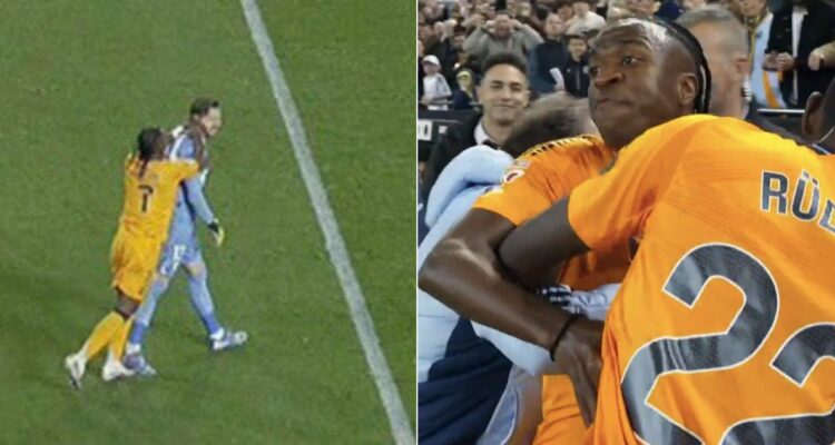 Vinícius pide perdón por su arrebato en Valencia que le costó ser expulsado