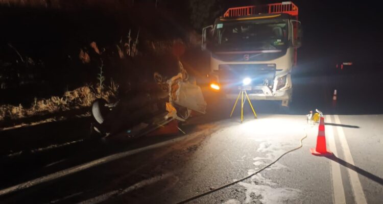 Un muerto tras colisión en ruta que une Angol con Los Sauces
