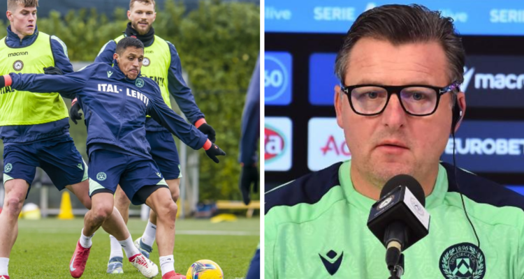 DT de Udinese explica suplencia de Alexis Sánchez y destaca rol del chileno en camarín ‘bianconero’