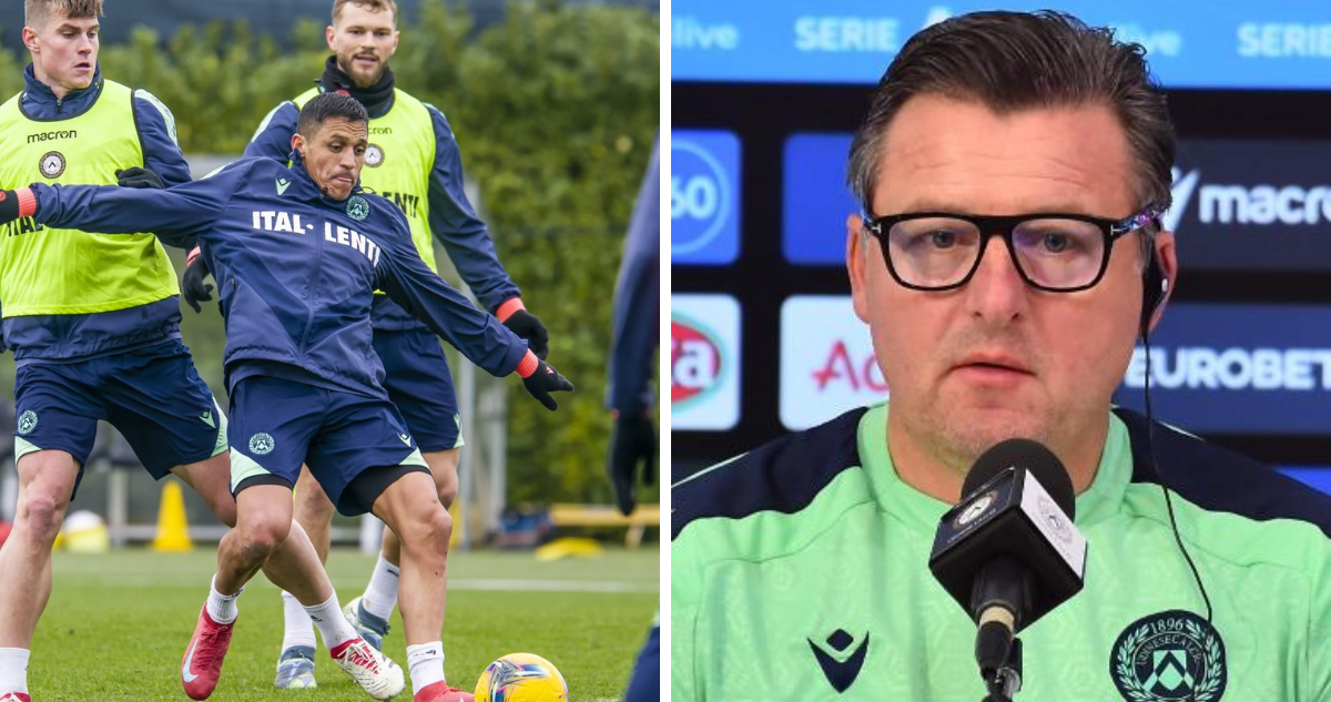 DT de Udinese explica suplencia de Alexis Sánchez y destaca rol del chileno en camarín ‘bianconero’