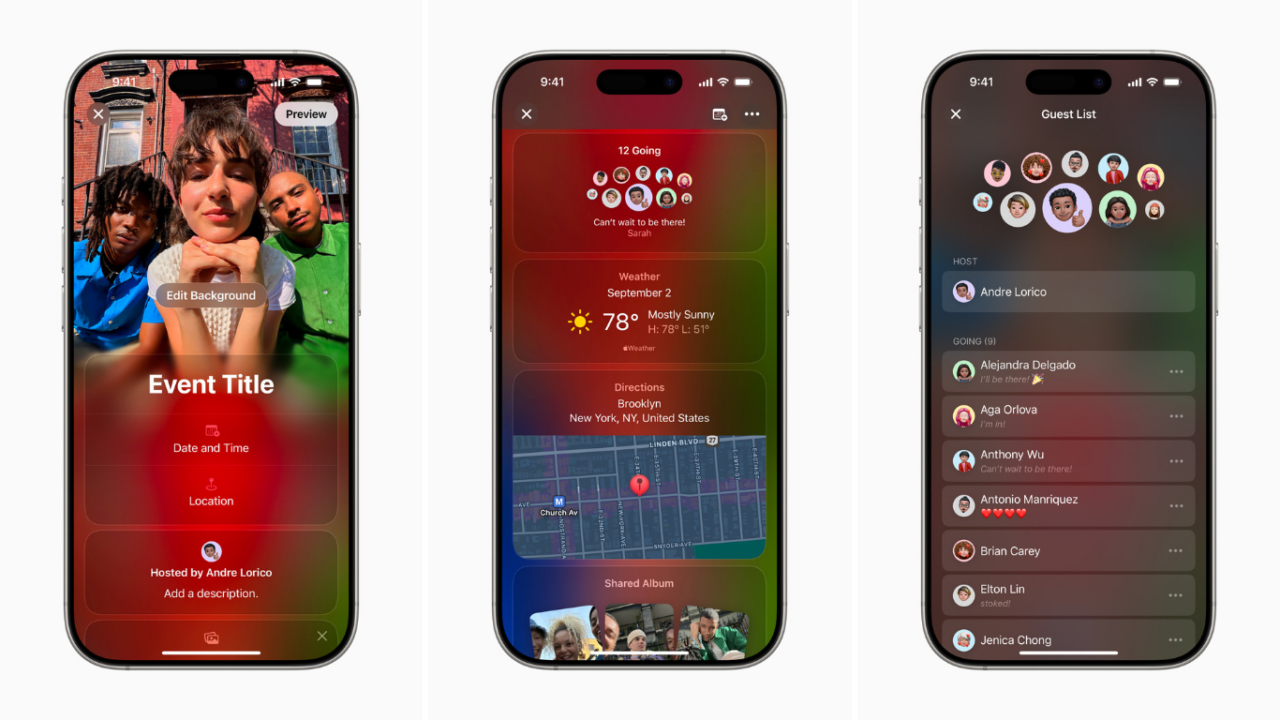Así es Apple Invites, la nueva aplicación que permite crear invitaciones personalizadas.