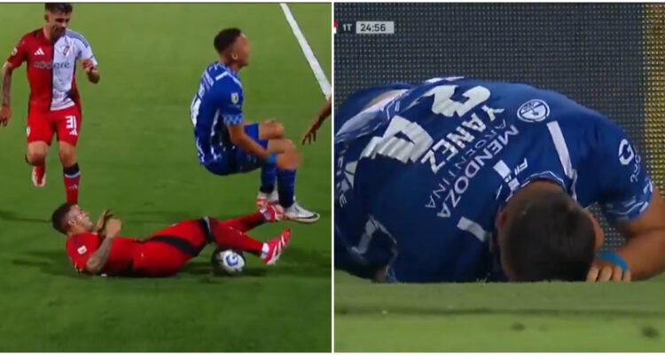 Bastián Yáñez jugando para Godoy Cruz