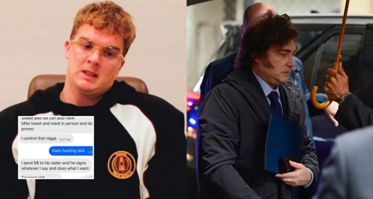 Filtran supuestos chats del co-creador de $LIBRA: presumía controlar a Milei con sobornos a su hermana