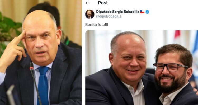 Desmienten a diputado Bobadilla (UDI) tras compartir imagen falsa de Pdte. Boric con Diosdado Cabello