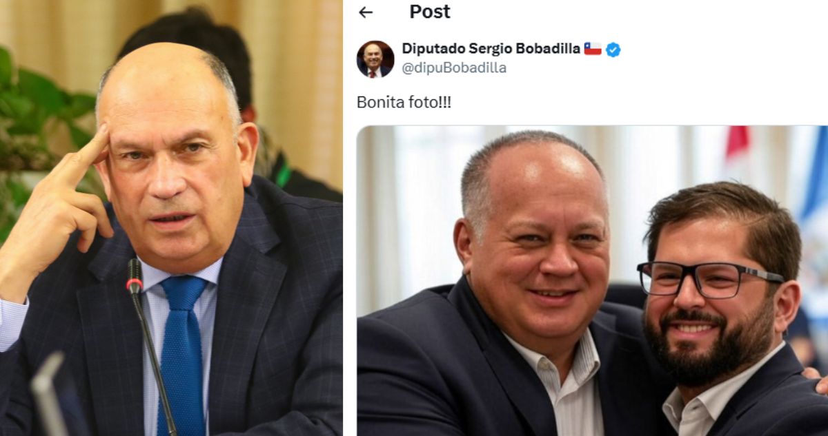 Desmienten a diputado Bobadilla (UDI) tras compartir imagen falsa de Pdte. Boric con Diosdado Cabello