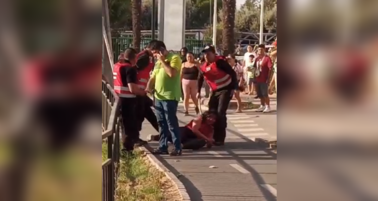 Detienen a mujer por apuñalar a un guardia de seguridad en supermercado de Buin