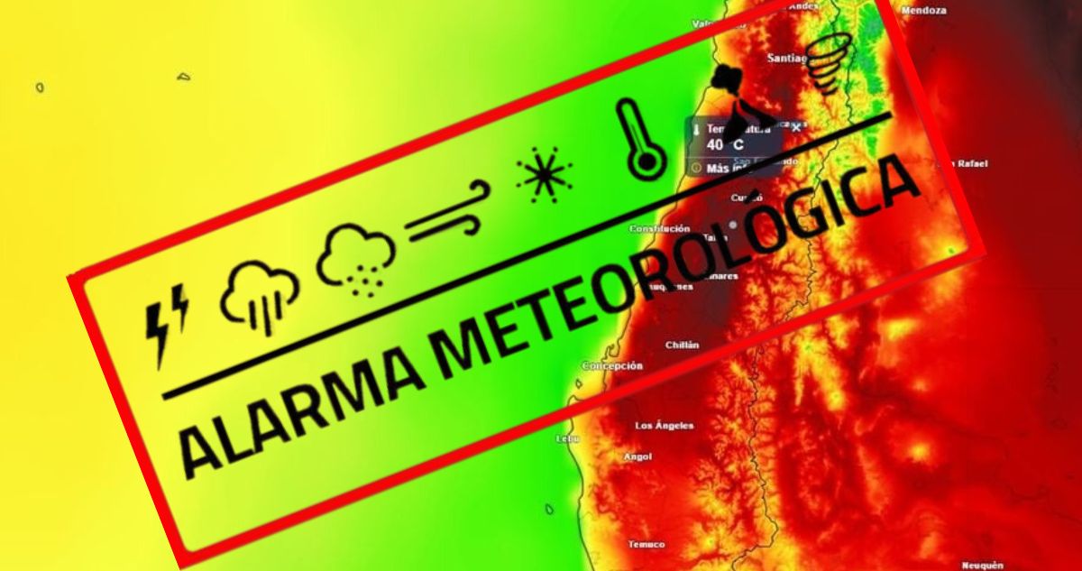 Alarma Meteorológica por altas temperaturas extremas en regiones de Chile dónde y hasta cuándo durará la ola de calor y máximas.