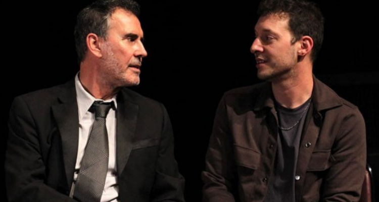 Cristián Campos junto a su hijo Antonio Campos