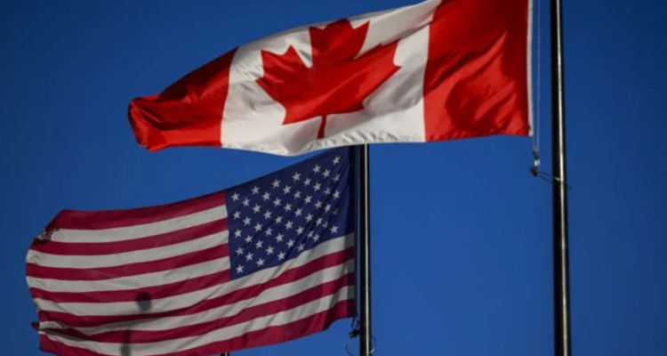 bandera de Canadá y EE.UU