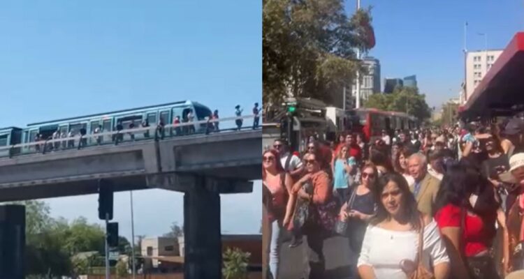 Apagón genera caos en Santiago: Metro suspendido, pasajeros atrapados y semáforos apagados