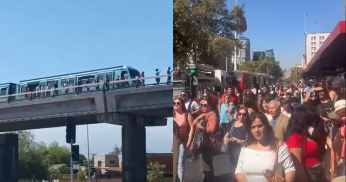 Apagón en Santiago: Metro suspendido, pasajeros atrapados y semáforos apagados