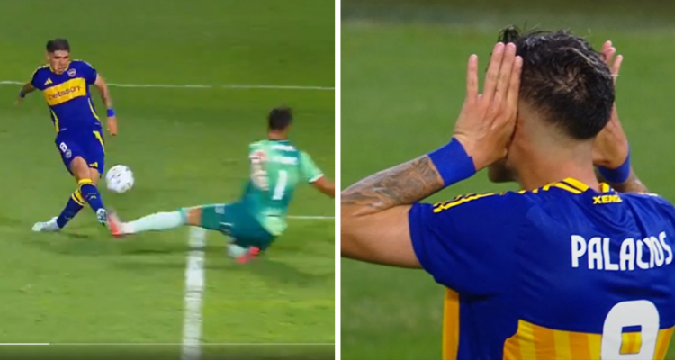 Y celebró a lo Román: Carlos Palacios marca su primer gol oficial por Boca Juniors en la Bombonera