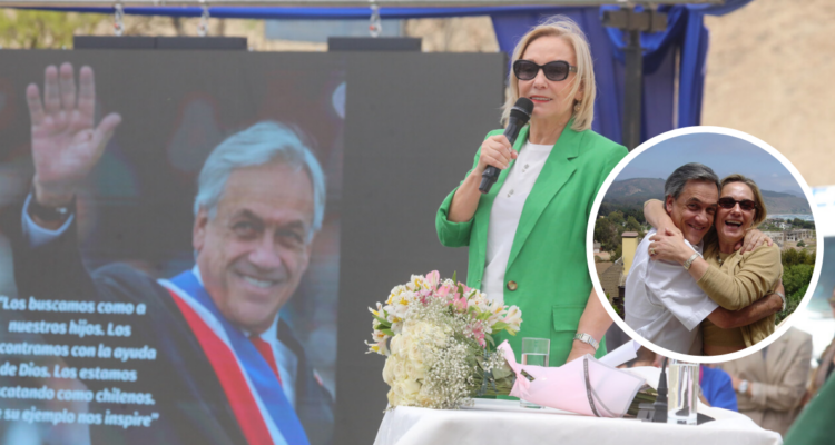 Cecilia Morel en evento posterior a la muerte de Sebastián Piñera
