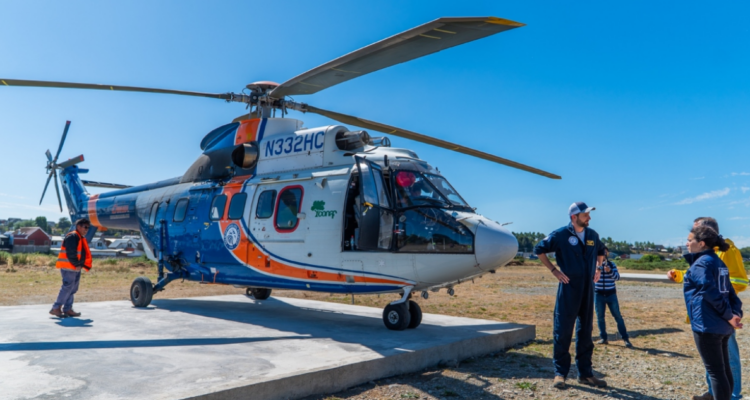 Chile gestiona helicóptero 