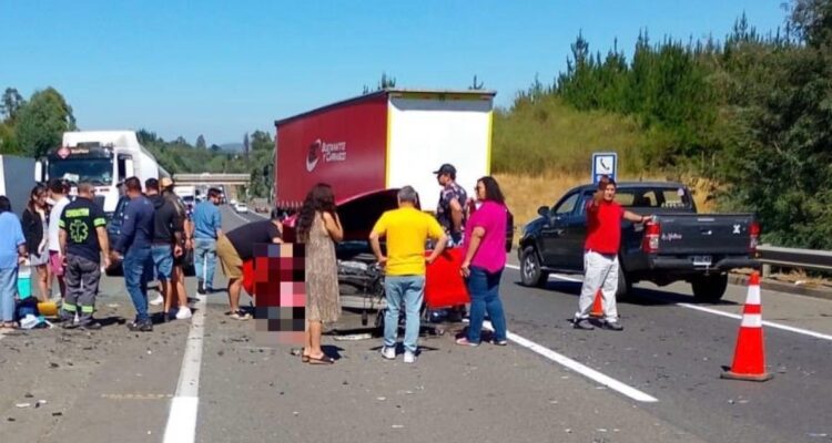 Un muerto tras colisión frontal en Ruta del Itata