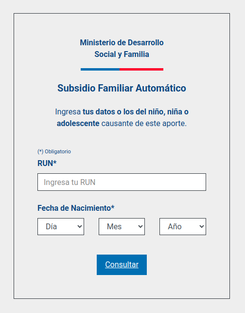 Cómo revisar o saber si te corresponde el pago del Subsidio Único Familiar (SUF) Automático con tu rut