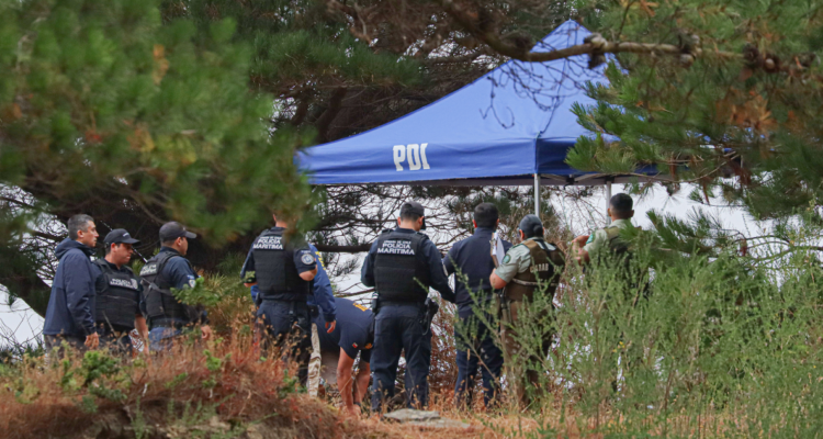Sitio del hallazgo del cuepor de uno de los pescadores desaparecidos tras naufragio en Talcahuano
