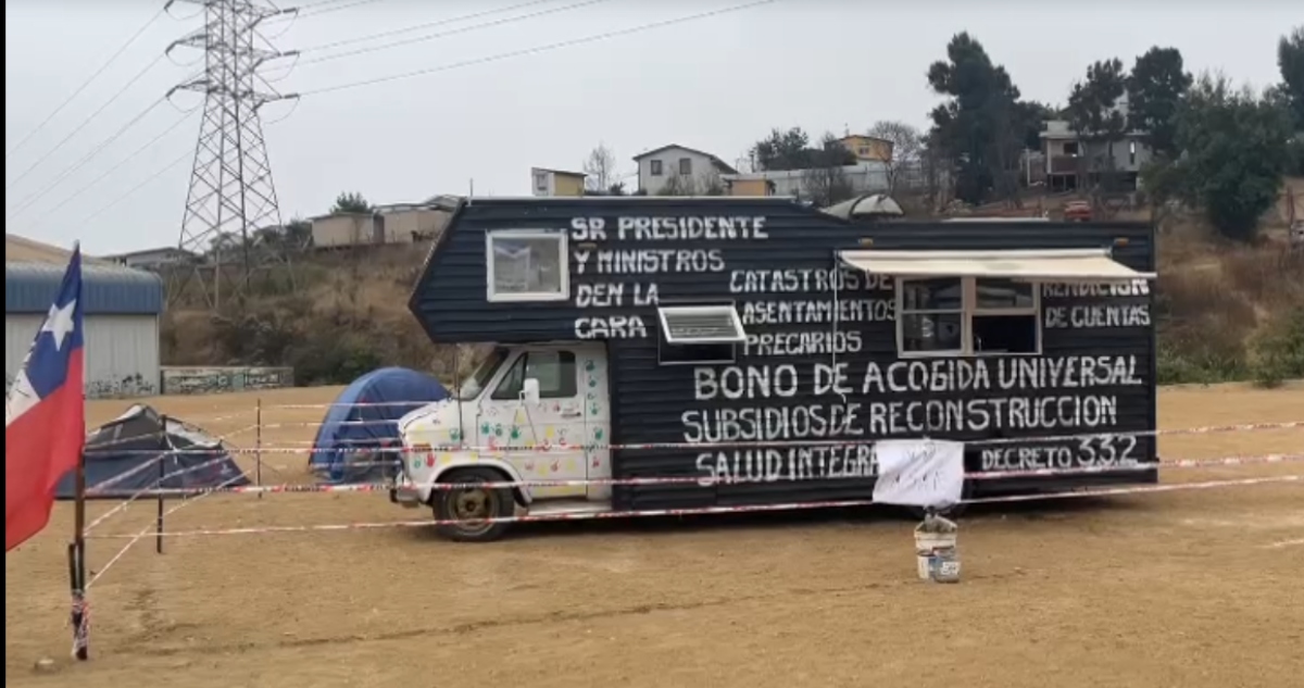 Damnificados en huelga de hambre en Viña del Mar