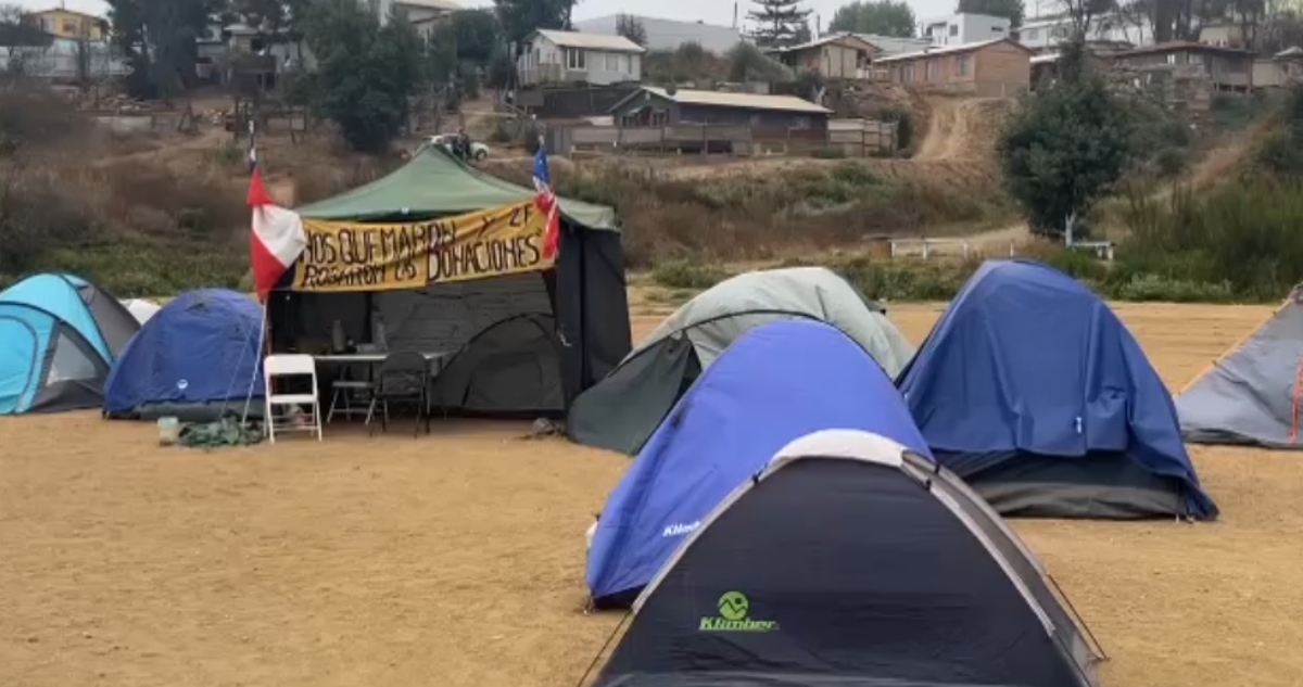 Damnificados de megaincendio en huelga de hambre