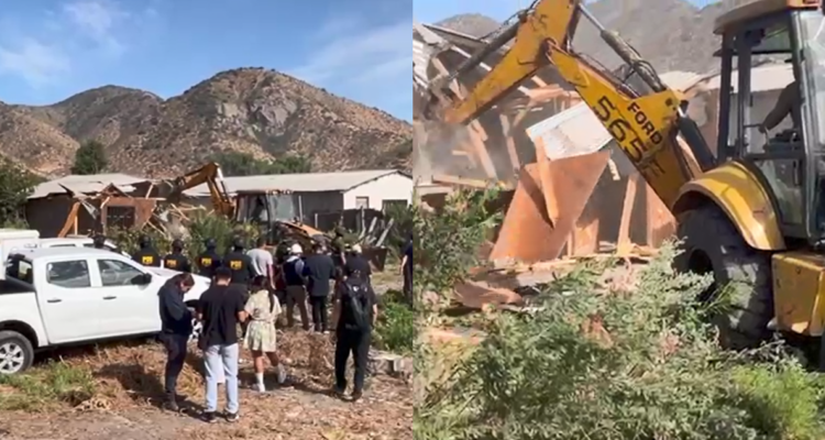 Demolición de viviendas en toma de Talagante: eran usadas como casas de seguridad y centros de tortura